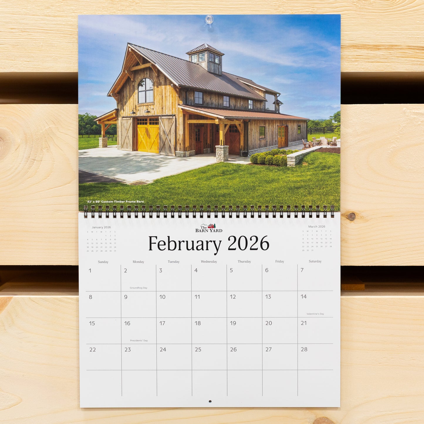The Barn Yard 2026 Calendar 12x9