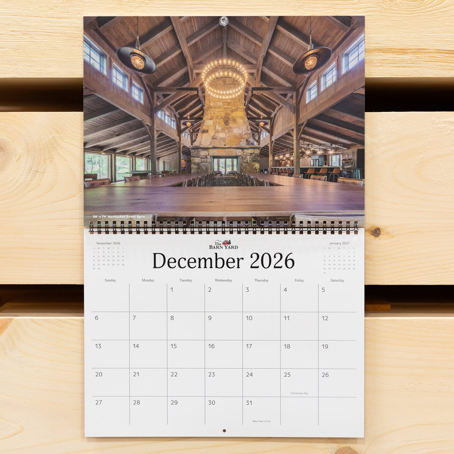 The Barn Yard 2026 Calendar 12x9