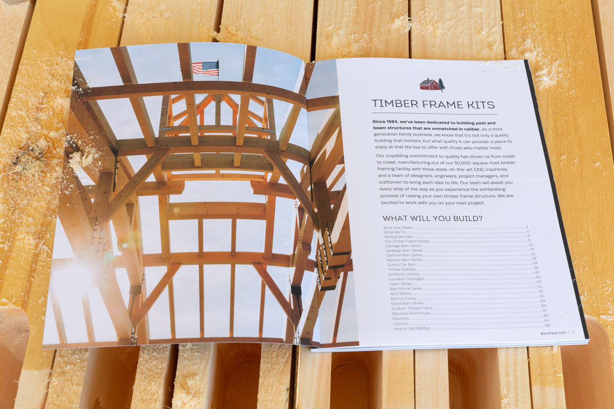The Barn Yard Timber Frame Kit Catalog 2027