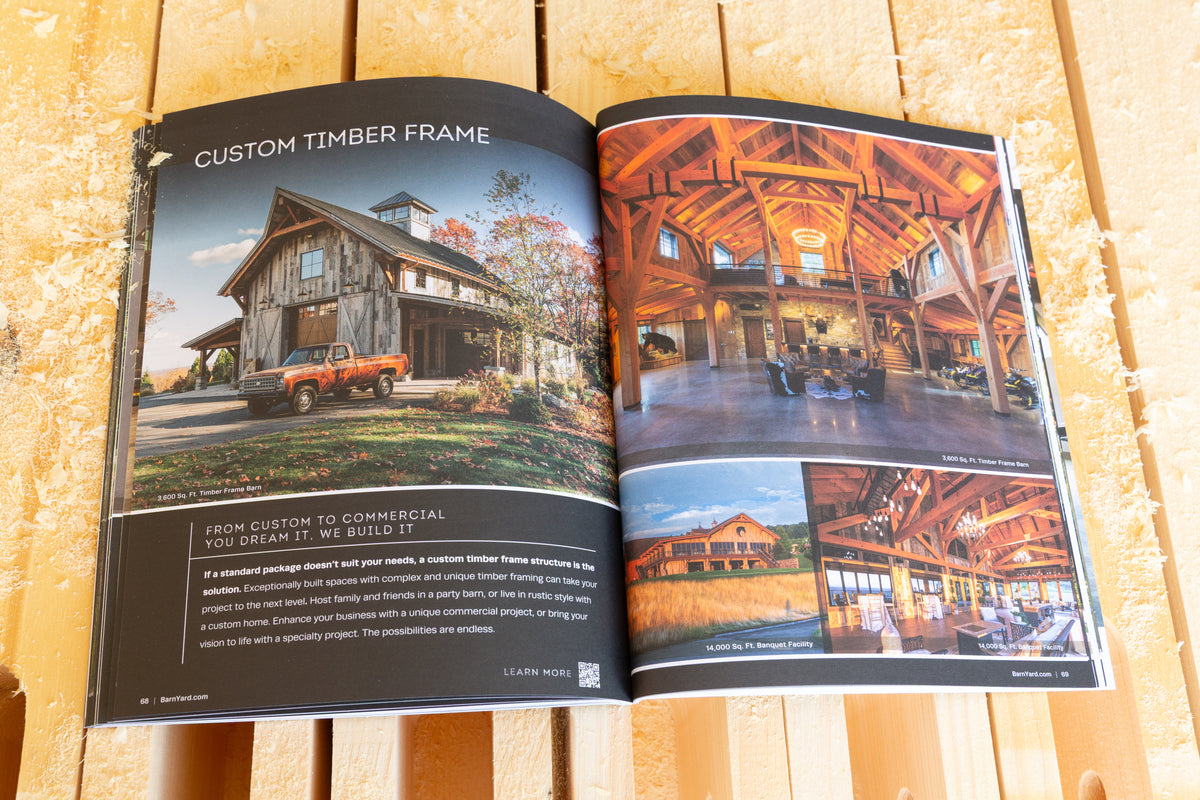The Barn Yard Timber Frame Kit Catalog 2027