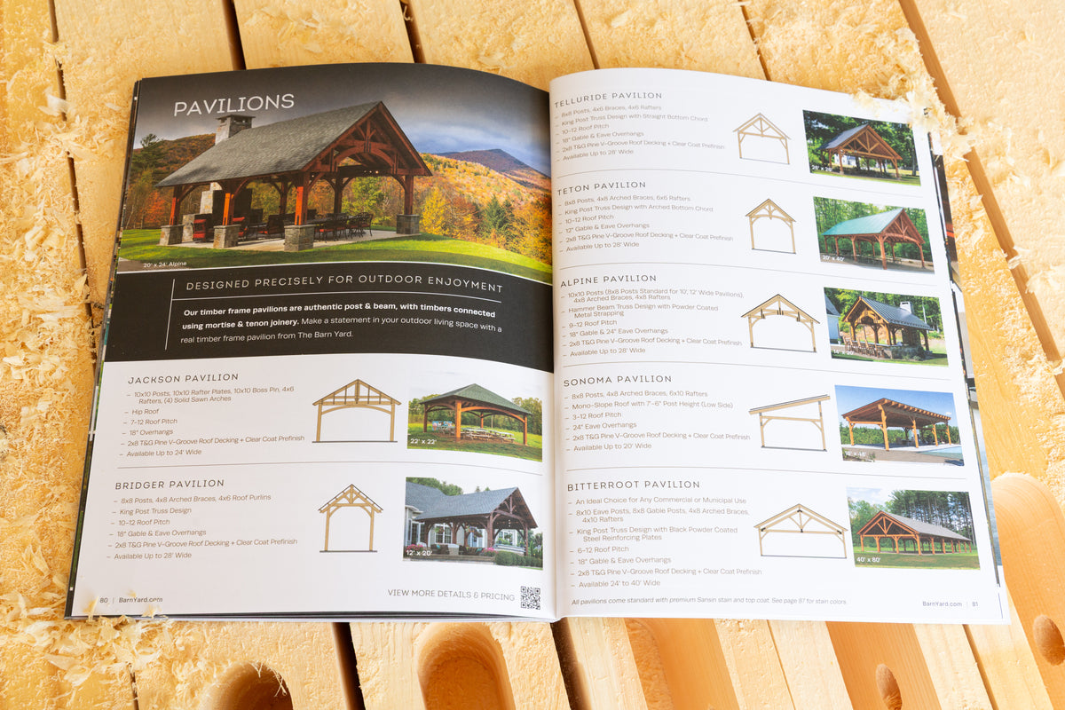 The Barn Yard Timber Frame Kit Catalog 2027