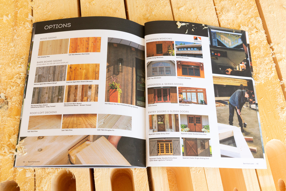 The Barn Yard Timber Frame Kit Catalog 2027
